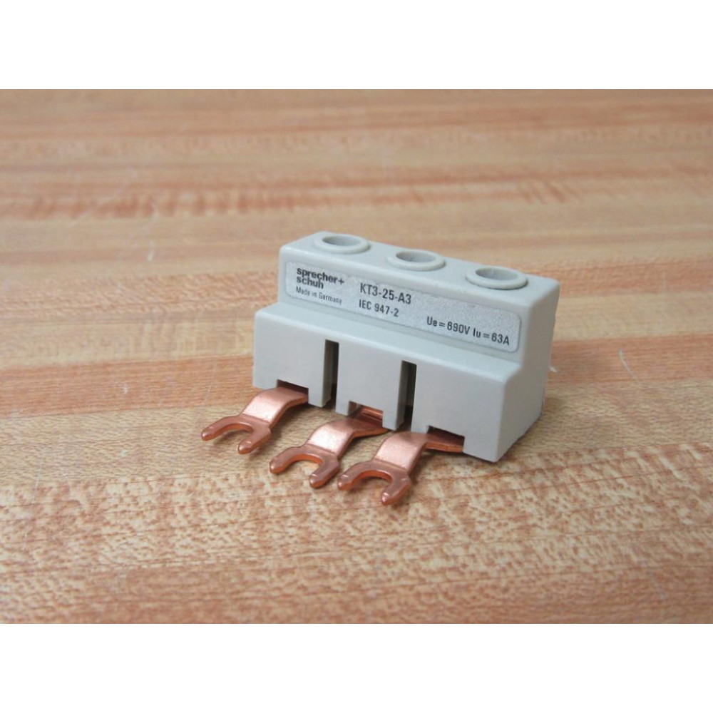 Sprecher + Schuh KT3-25-A3 Supply Block KT325A3 - New No Box