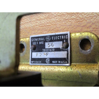 General Electric 28001619 F2 F Contactor 28001619F2F - Used