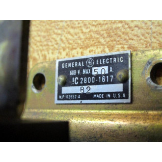 General Electric IC2800-1617 Contactor IC28001617 B2 - Used