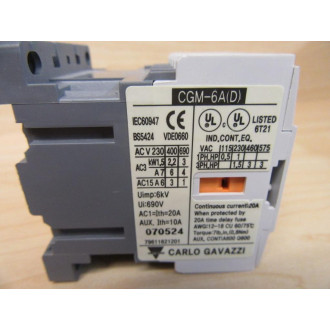 Carlo Gavazzi CGMS-6A-120-10 Magnetic Contactor - New No Box
