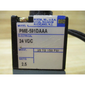 MAC PME-591DAAA Solenoid Valve PME591DAAA Shortened Wires - Used
