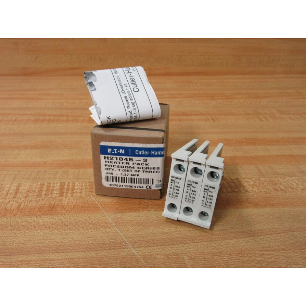 Cutler Hammer H2104B-3 Eaton Heater Pack H2104B3 (Pack of 3)