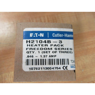 Cutler Hammer H2104B-3 Eaton Heater Pack H2104B3 (Pack of 3)
