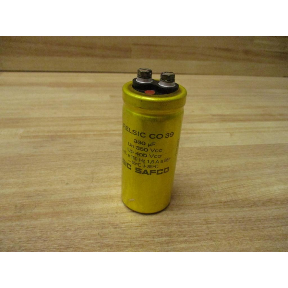 Sic Safco 727802 Felsic CO 39 Capacitor Yellow - Used