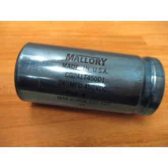 Mallory CG241T450D1 Aluminum Electrolytic Capacitor - New No Box