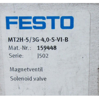 Festo MT2H-53G-4,0-S-VI-B Valve MT2H53G40SVIB