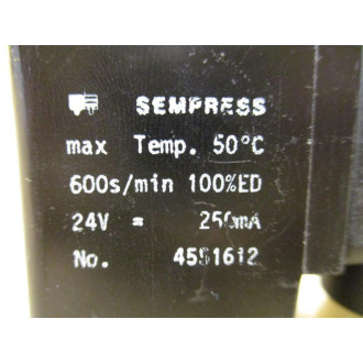 Sempress 4551612 Valve Coil - New No Box