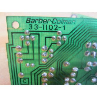 Barber-Colman 33-1102-1 Circuit 2-Board Assy 33-1101 A11769-100 - Used