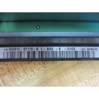 Siemens S30810-Q1113-X Board EGMQAM51AB Q1113x1FU02 - Used