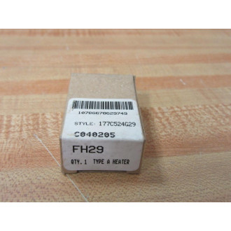 Cutler Hammer FH29 Eaton Overload Heater 177C524G29