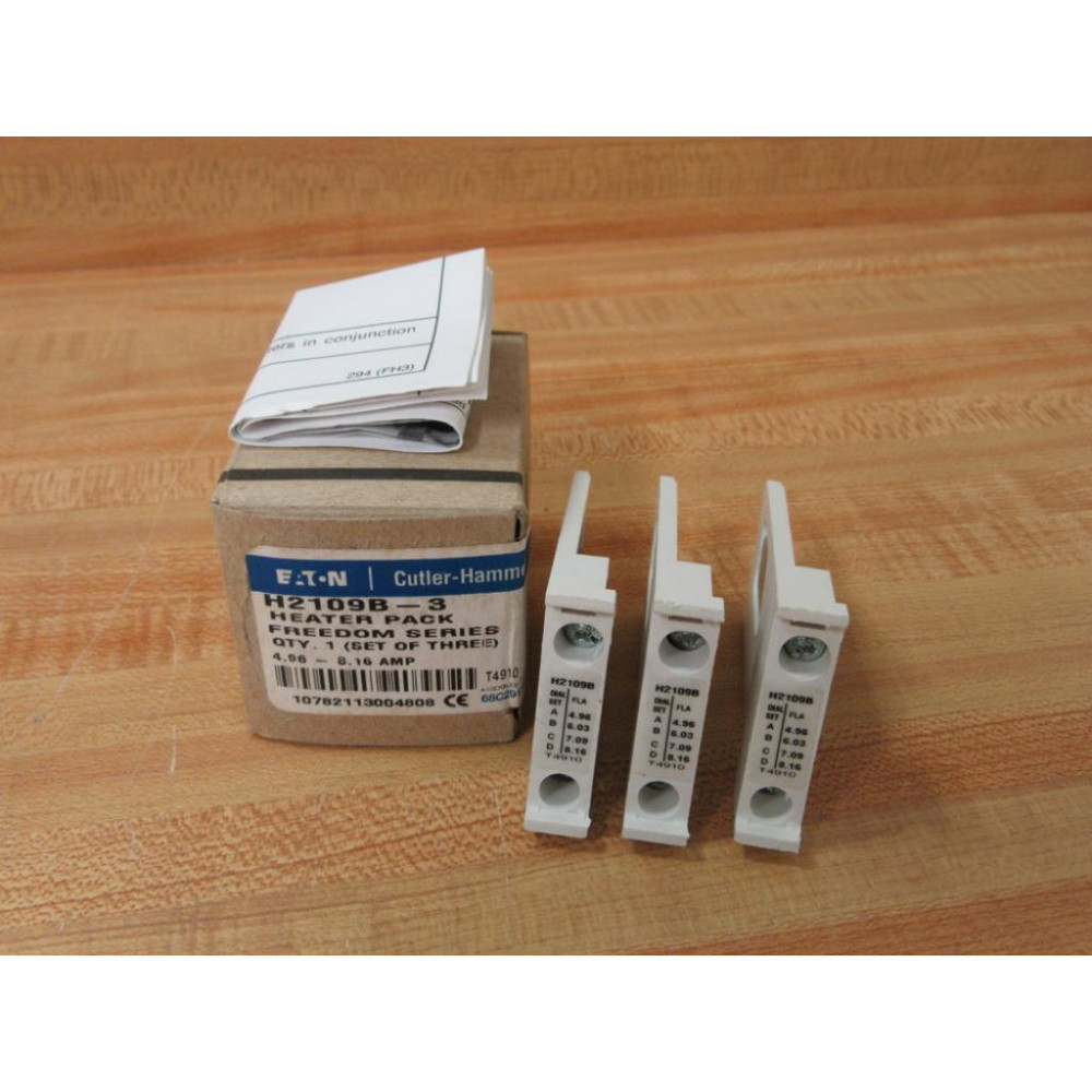 Cutler Hammer H2109B-3 Eaton Heater Pack H2109B3 (Pack of 3)