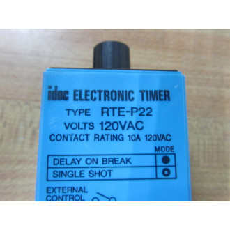 IDEC RTE-P22-AC120V Timer RTE-P22 0-10 Hour - New No Box
