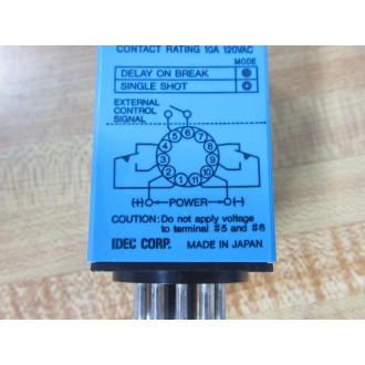 IDEC RTE-P22-AC120V Timer RTE-P22 0-3 Min - New No Box