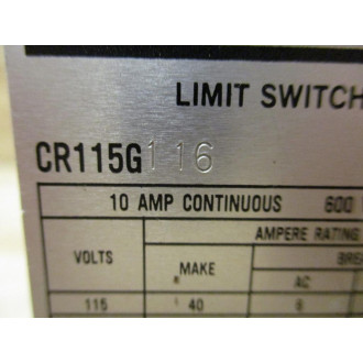 General Electric CR115G116 Limit Switch - New No Box