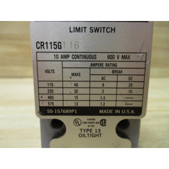 General Electric CR115G116 Limit Switch - New No Box