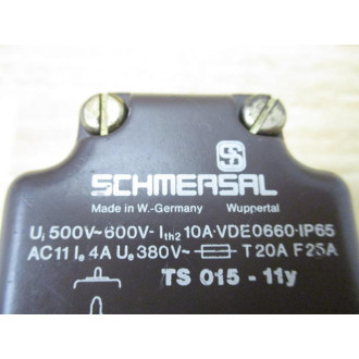 Schmersal TS 015-11Y Heavy Duty Limit Switch TS01511Y - New No Box