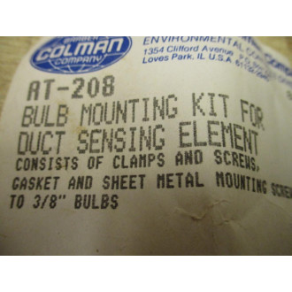 Barber-Colman AT-208 Bulb Mounting Kit AT208 - New No Box