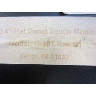 Elo Q-10T 10.4" Flat Panel Touch Monitor Q10T Rev.D1 - Enclosure Only - Used