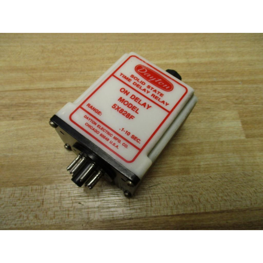 Dayton 5X828F Solid State Time Delay Relay - Used