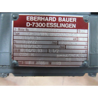 Eberhard Bauer G23-10DPK 862-200-ASM Gearmotor D-7300 Esslingen - Used