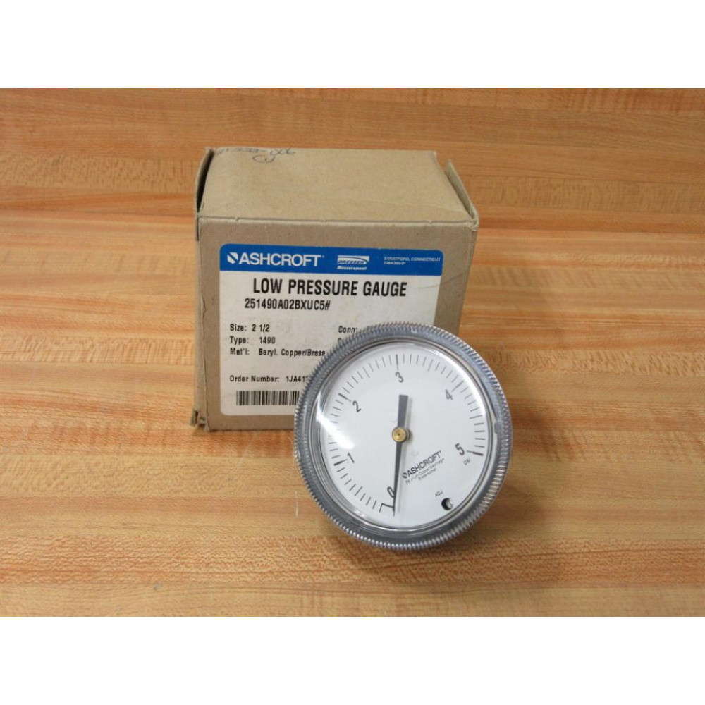 Ashcroft 251490A02BXUC5 Low Pressure Gauge 251490A02BXUC5