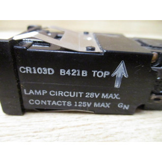 General Electric CR103D B421B Pushbutton Lamp Circuit CR103DB421B