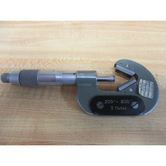TESA X-6994 Outside V Anvil Micrometer 0.200"-0.800" - Used