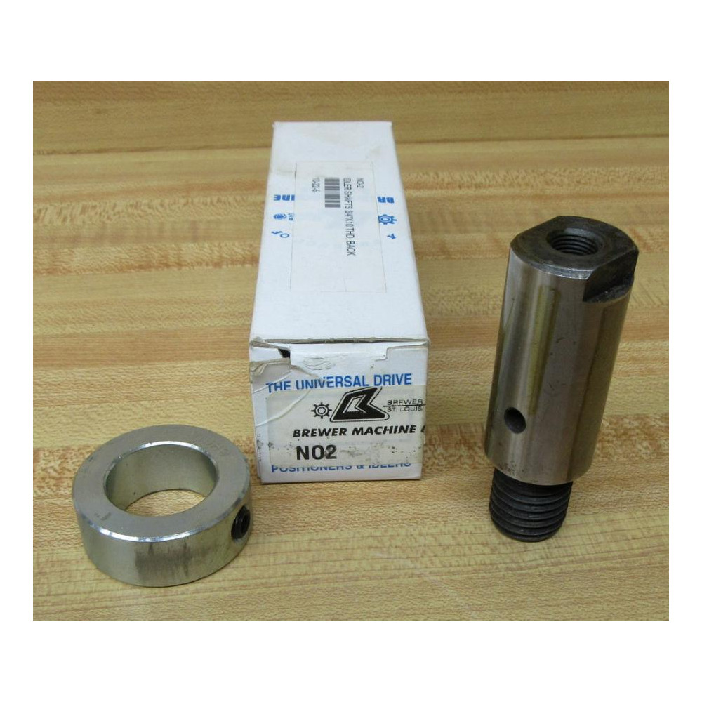 Brewer Machine & Gear NO2 Tensioner Idler Shaft N02 WO Set Screw