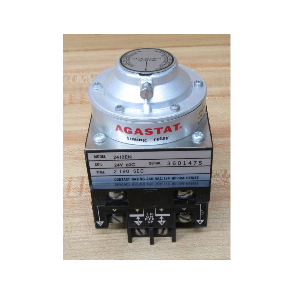 Agastat 2412EN Time Delay Relay WChipped Housing - New No Box