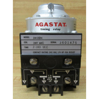 Agastat 2412EN Time Delay Relay WChipped Housing - New No Box