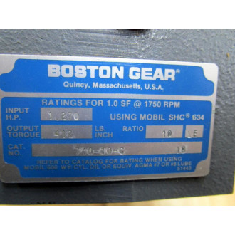 Boston Gear 718-10-G Gear Reducer 71810G - New No Box