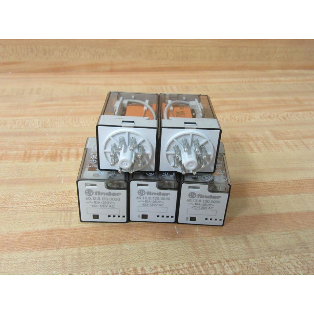 Finder 60.12.8.120.0030 Relay 601281200030 (Pack of 5) - Used