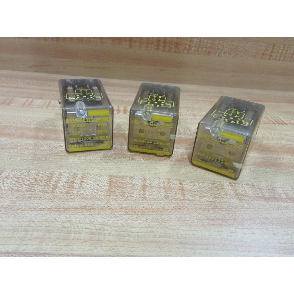 Square D 8501-KP12 120V Relay 8501-KP12-120V - Used