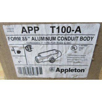 Appleton APP T100-A Conduit Body APPT100A (Pack of 4)