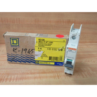Square D 60106 Merlin Gerin 5A Breaker Schneider MG60106