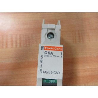 Square D 60106 Merlin Gerin 5A Breaker Schneider MG60106