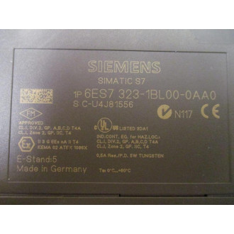Siemens 6ES7-323-1BL00-0AA0 IO Module E-Stand:5 - Used