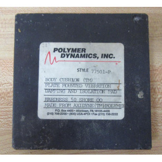 Polymer Dynamics 77501-P Body Cushion 77501P - Used