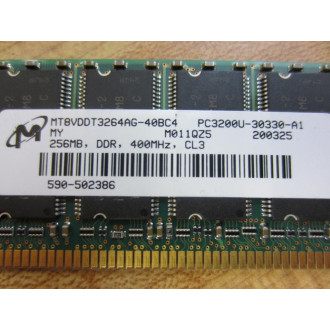Micron MT8VDDT3264AG-40BC4 256MB Single Rank Memory Module PC3200U-30330-A1 - New No Box