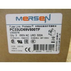 Gould Shawmut Ferraz PC33UD69V500TF Mersen Fuse V300076 (Pack of 3)