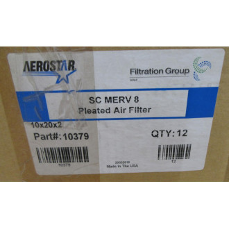 Aerostar 10379 Pleated Air Filter (Pack of 12)