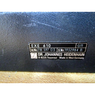 Heidenhain EXE 610 Signal Encoder Interface 218 597 03 - Used