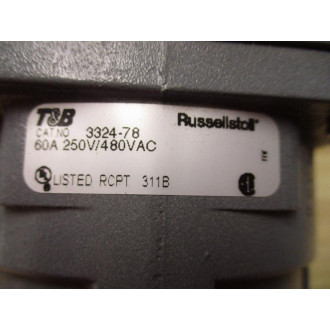Thomas And Betts 3324-78 Russellstoll Receptacle WScrew Cap 332478 - New No Box