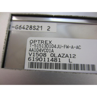 Optrex T-51513D104JU-FW-A-AC 10.4" LCD Display Panel wWires+Connector - Used