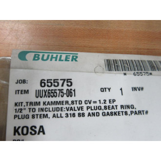 Flowserve 0209031A71 Kammer Trim Kit
