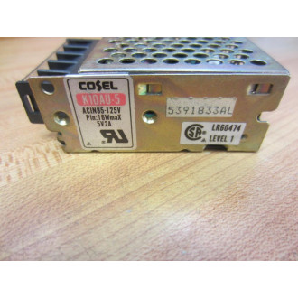 Cosel K10AU-5 Enclosed Power Supply ACIN 85-125V - Used