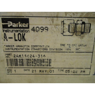 Parker 24M1SC24-316 A-LOK Tube Fitting 24M1SC24316