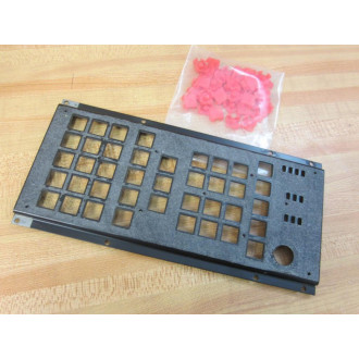 Fujitsu YES3137-061 Keyboard N86D-3137-R00102 Face Plate wKeys+Hdw Only - Used