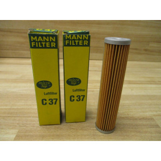 Mann Filter C37 Micro-Top Air Filter Element (Pack of 2)