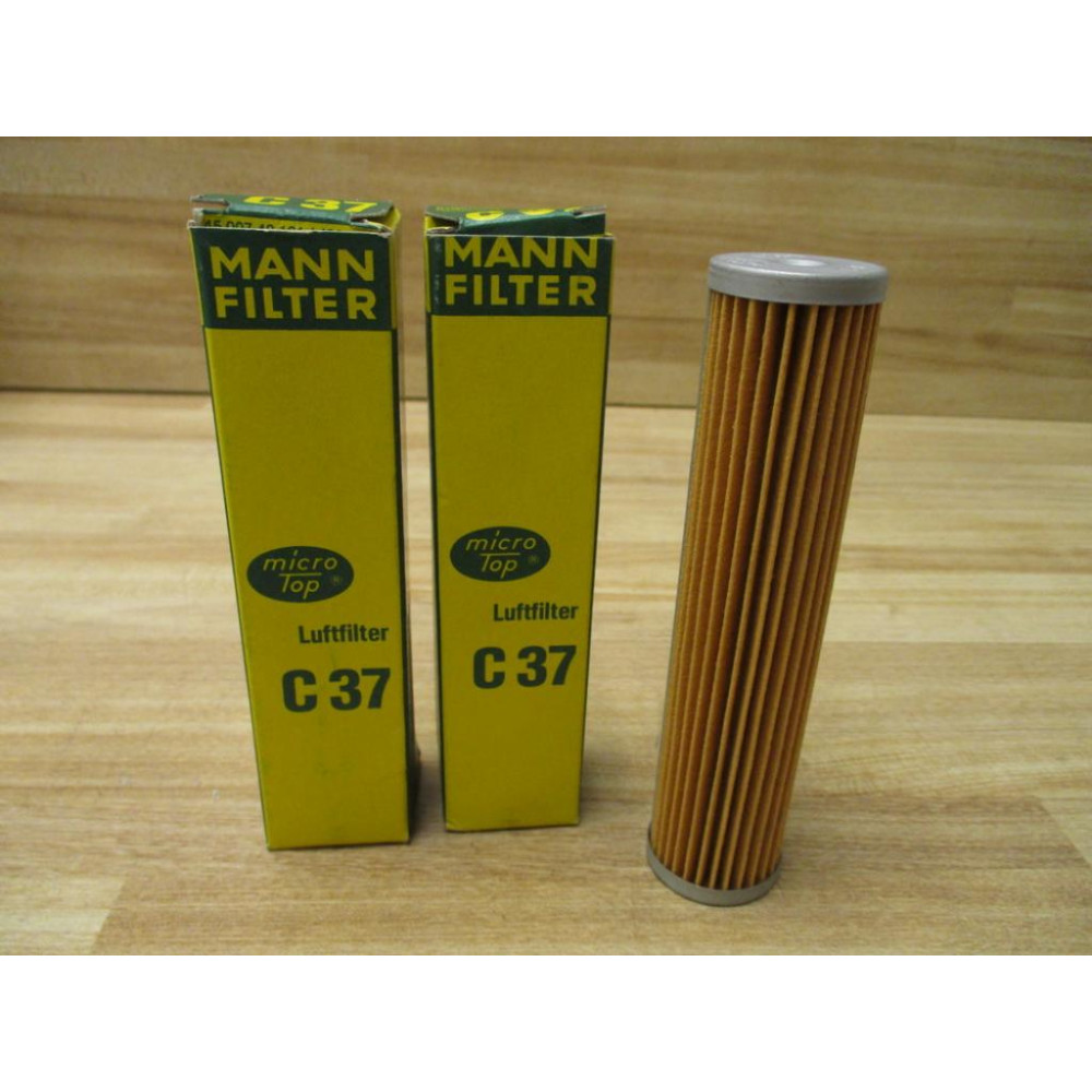 Mann Filter C37 Micro-Top Air Filter Element (Pack of 2)